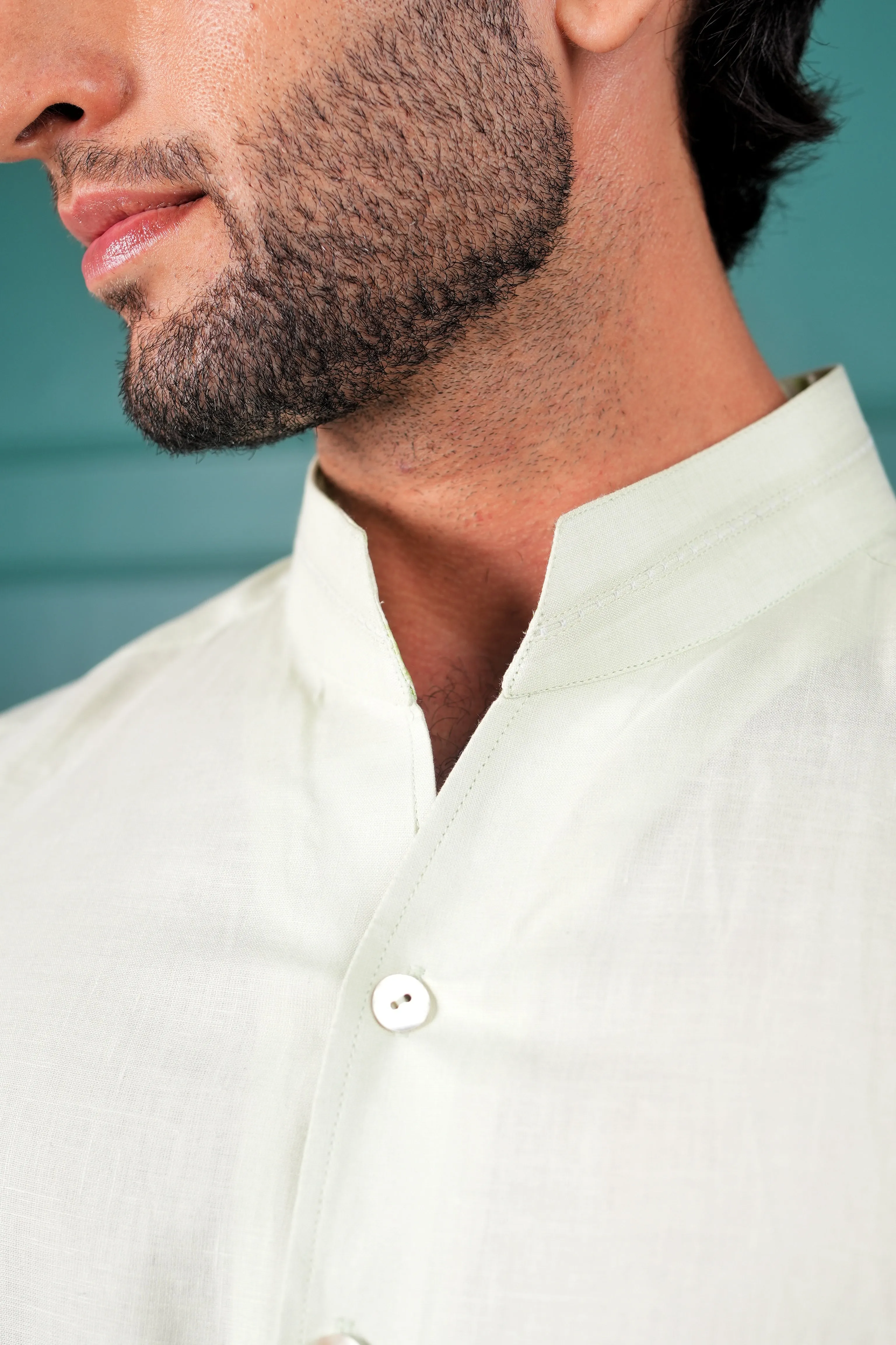 Light Green Linen Shirt