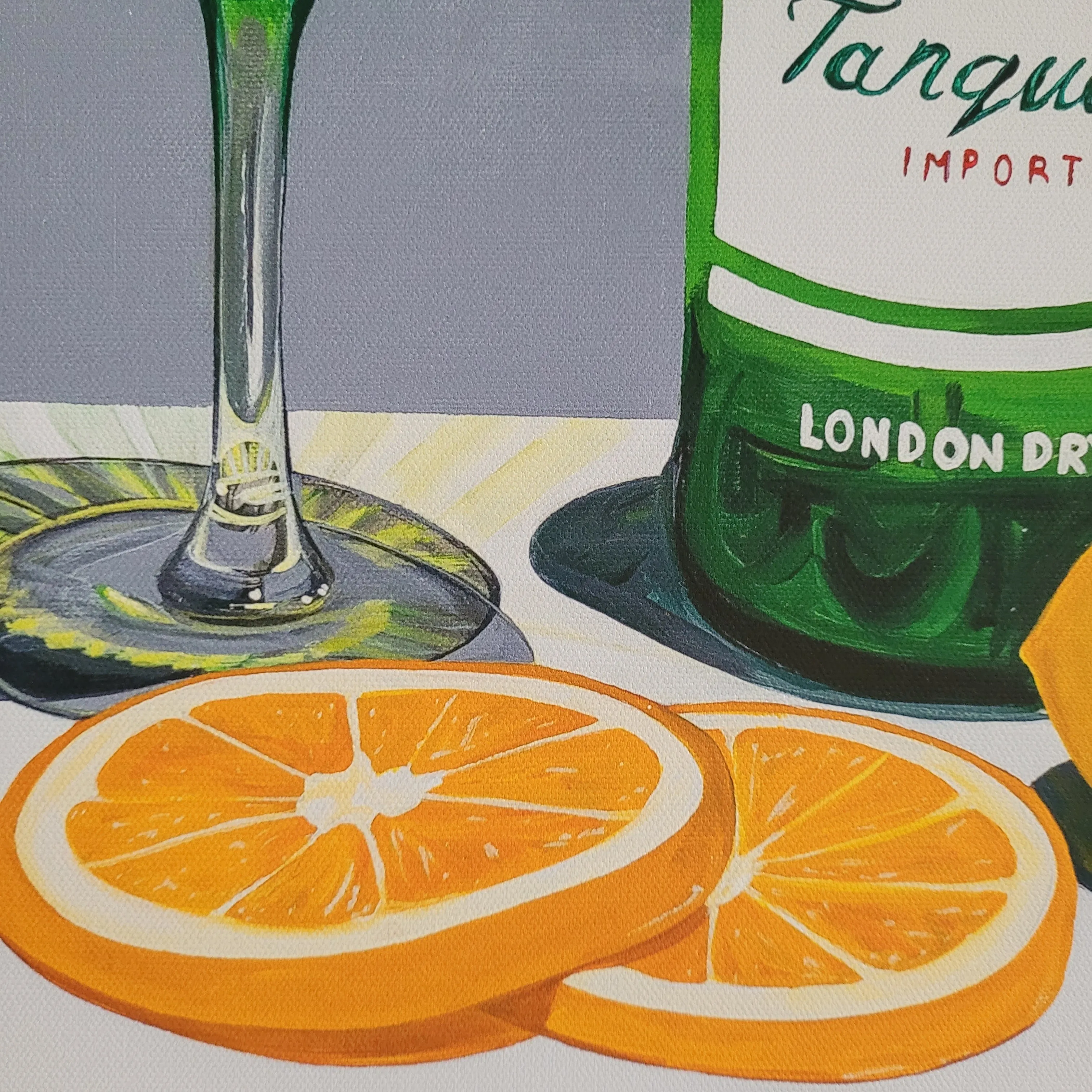 LIMITED EDITION Framed Canvas Print 'Gin and Citrus'