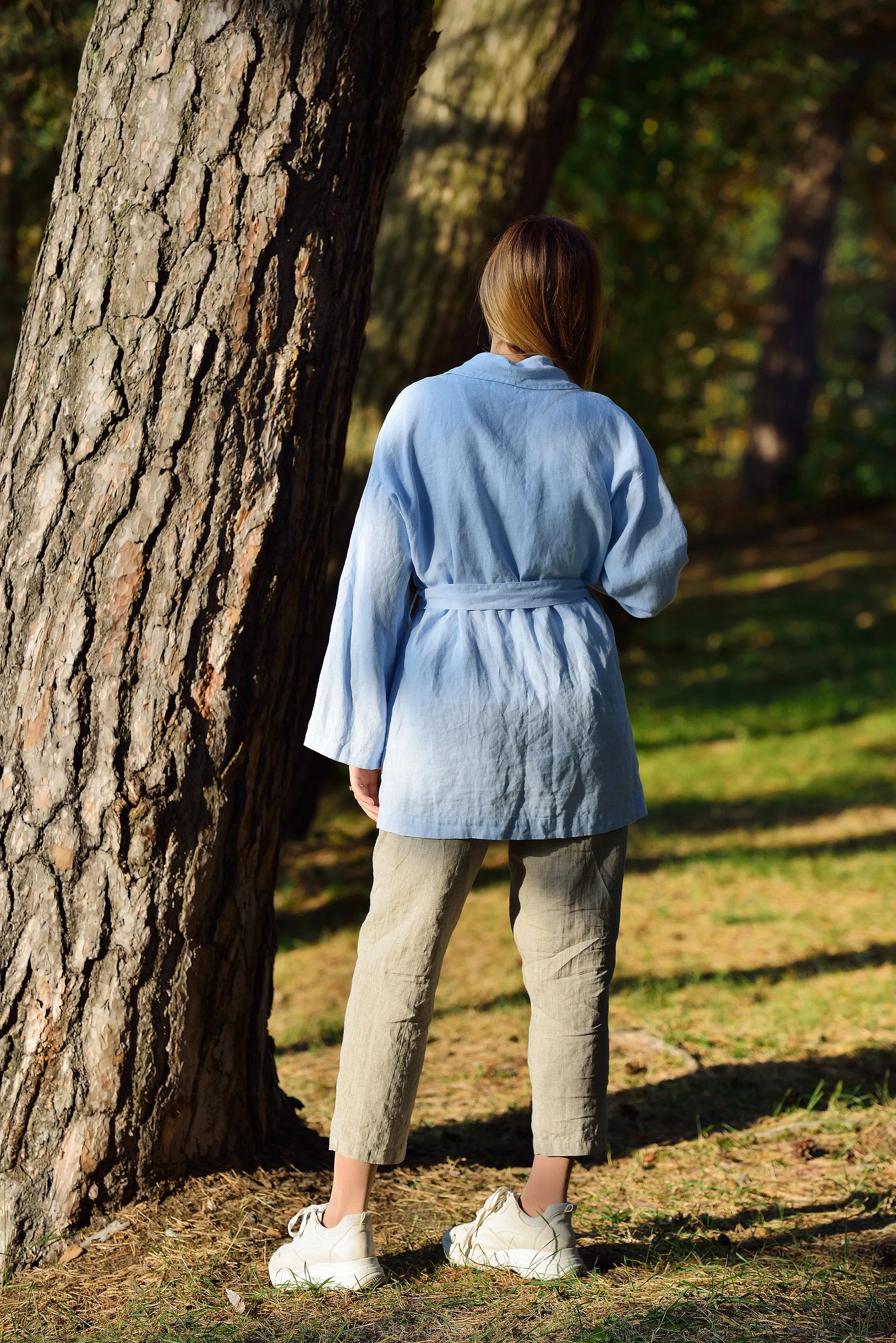 Linen  Oversize Kimono Blazer HANA