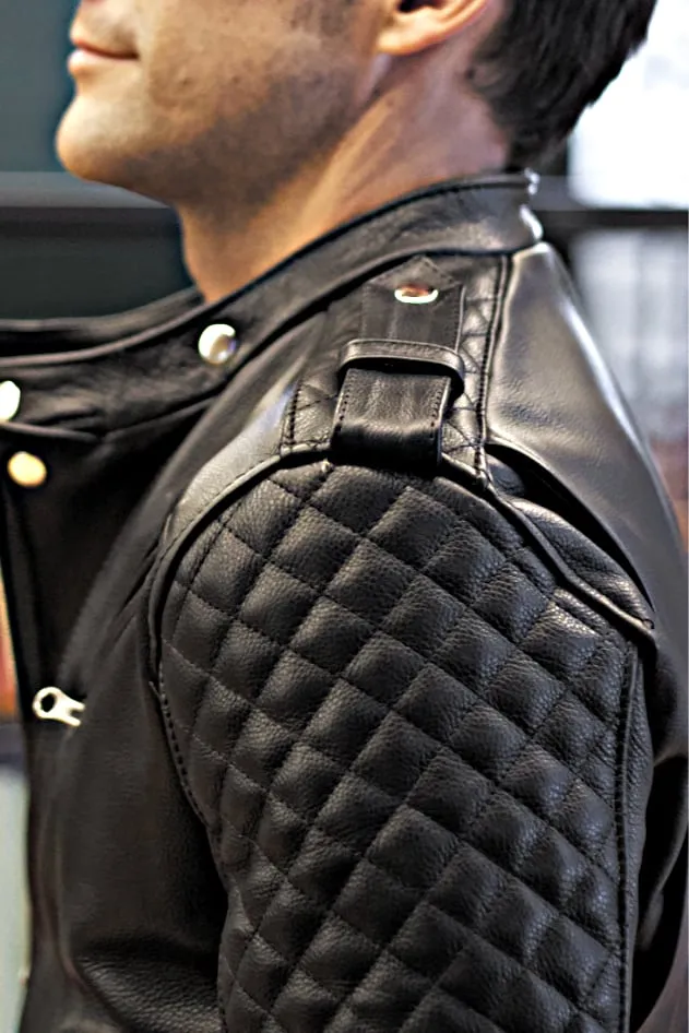 LOTUS ROCKSTAR  Leather Jacket Black  - Bison