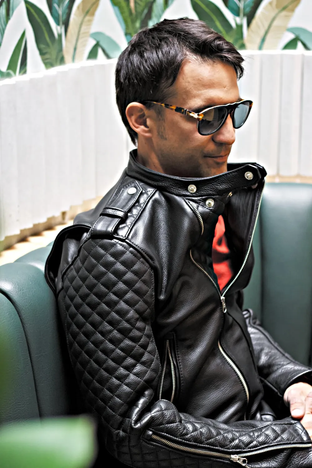 LOTUS ROCKSTAR  Leather Jacket Black  - Bison