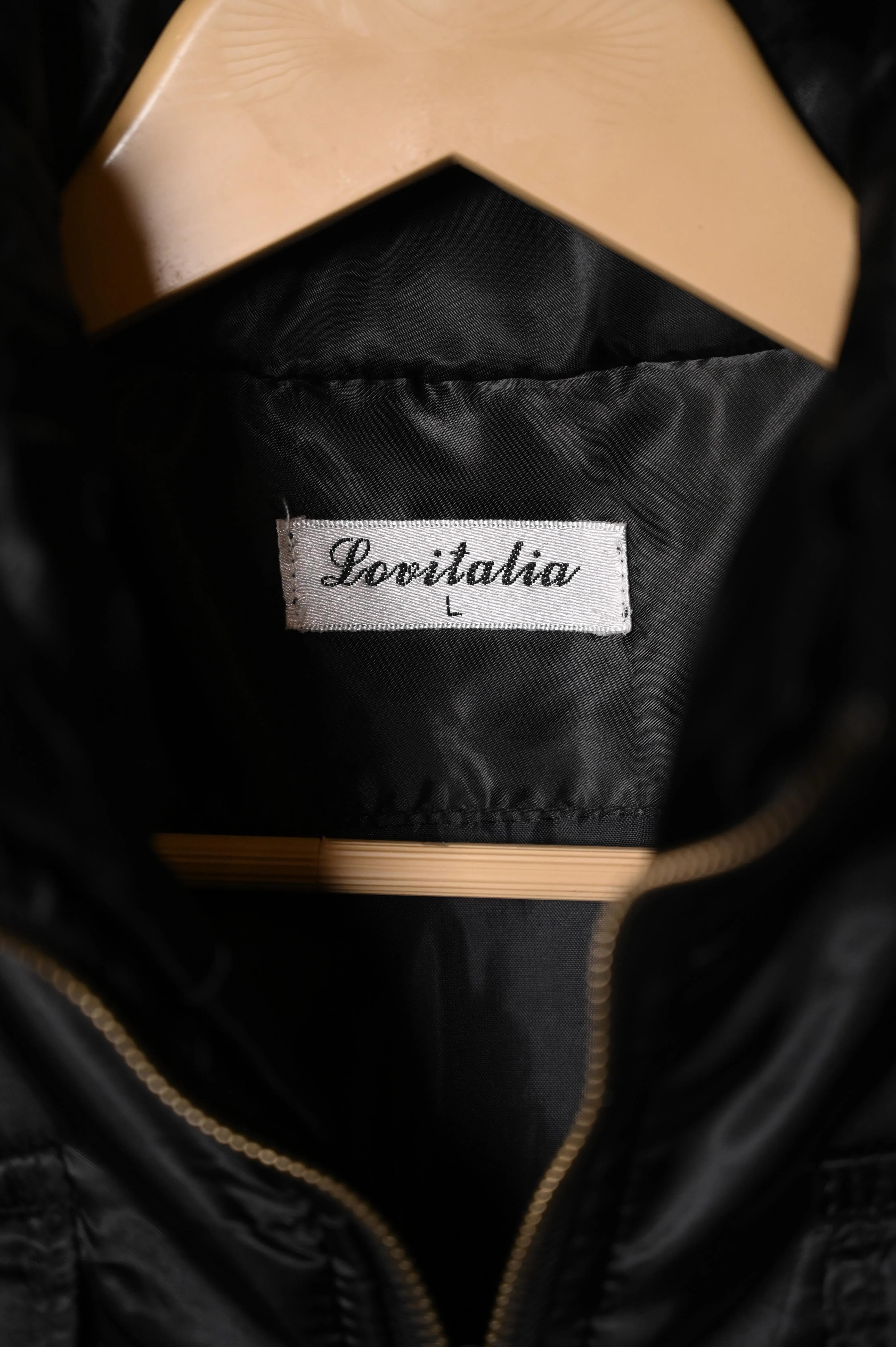 Lovitalia Black Oversized Puffer Jacket