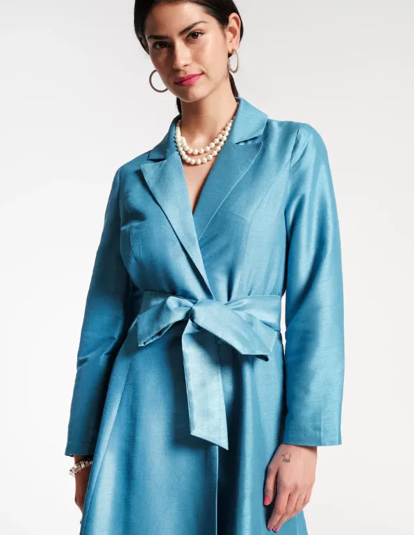 Lucille Wrap Dress Solid