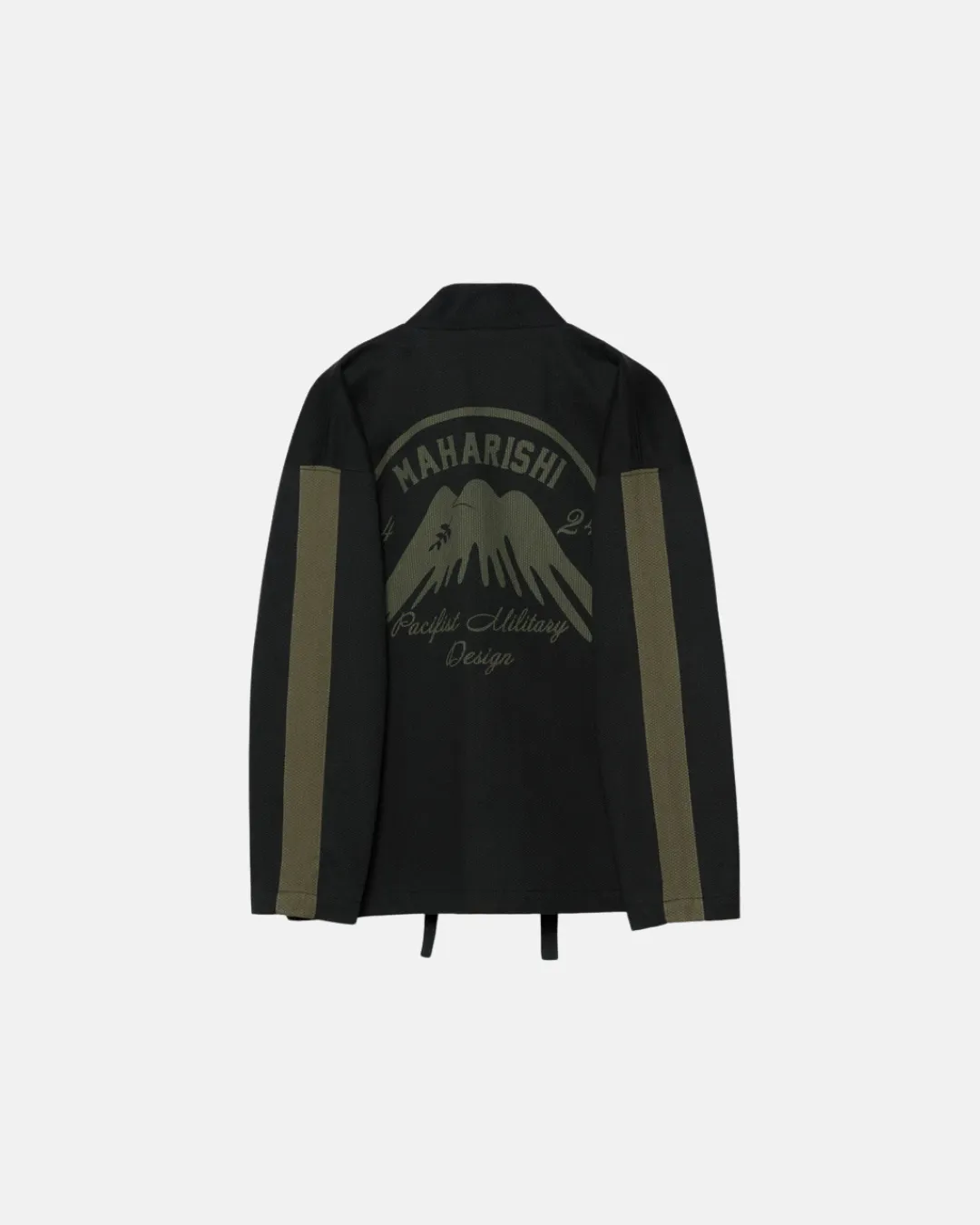 Maharishi Peace Mountain Kimono Pearl Weave Cotton Black