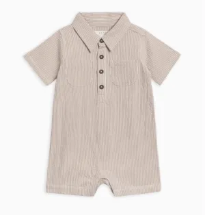 Mato Seersucker Collard Romper