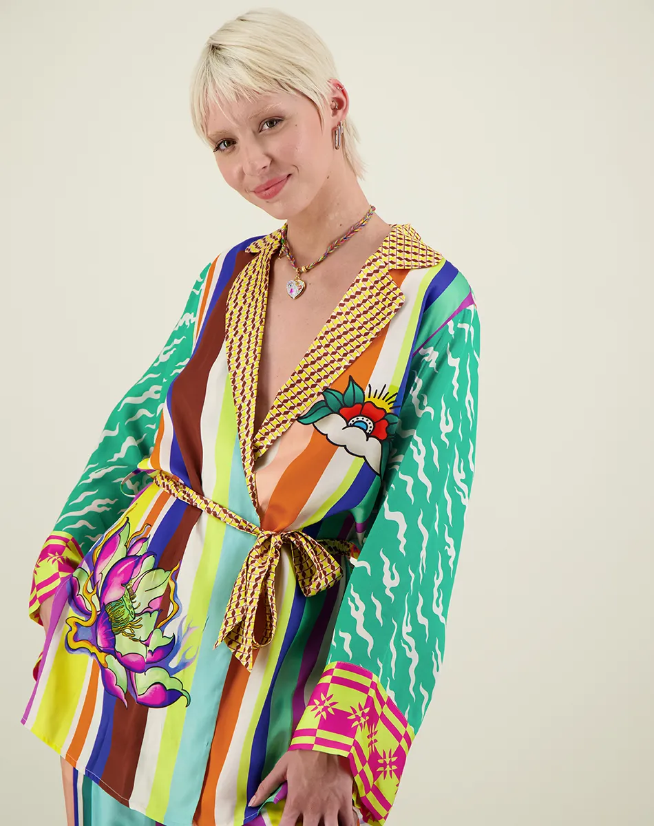 Me 369 Lucia Artisian Kimono Belted