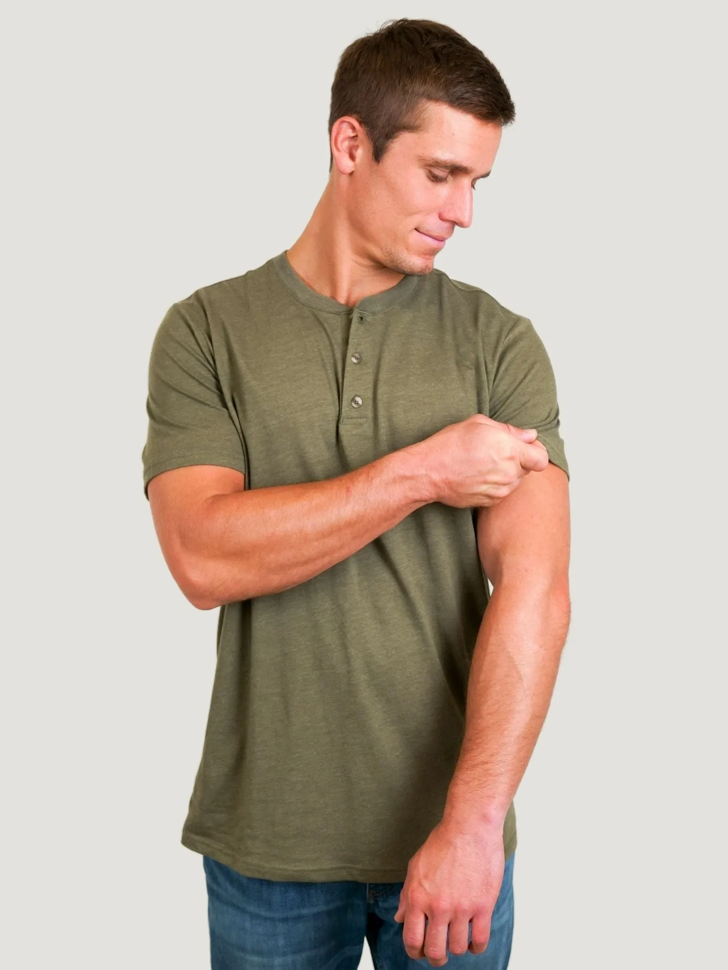 Military Short Sleeve Henley FINAL SALE