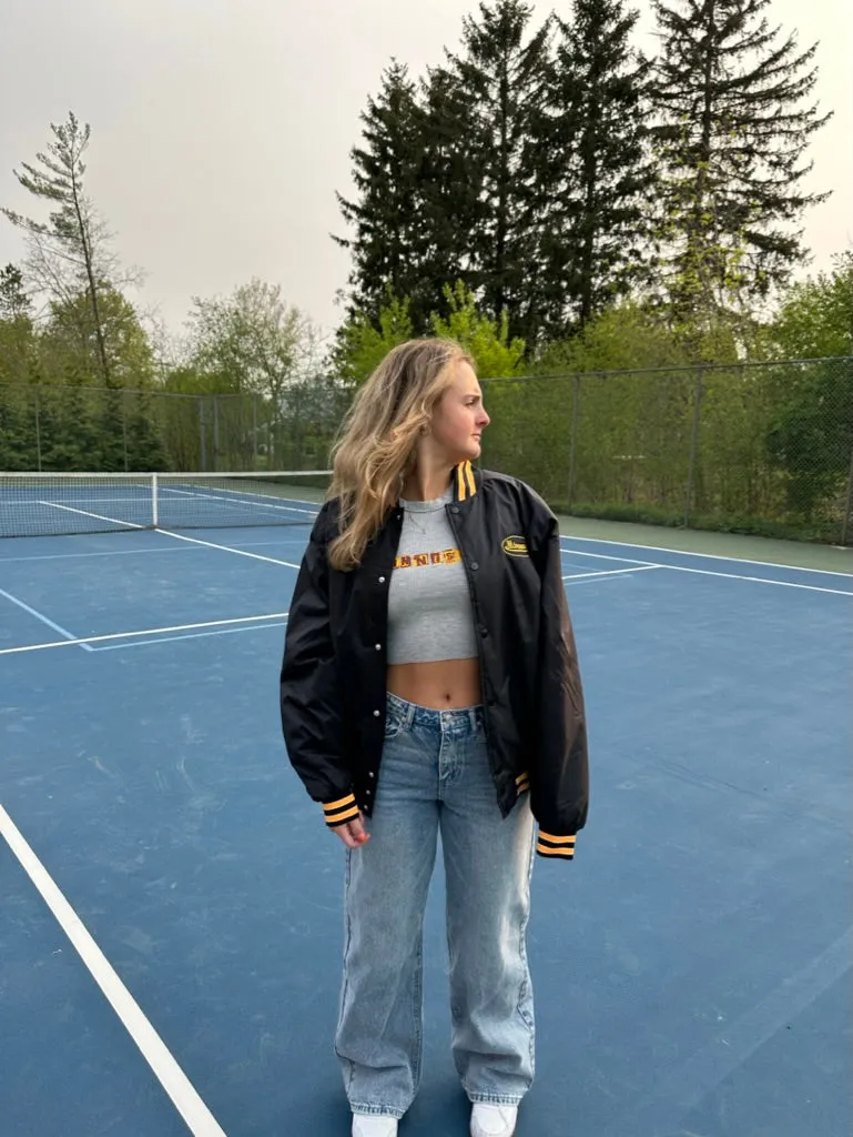 Minnesota Trucker Varsity Bomber Jacket