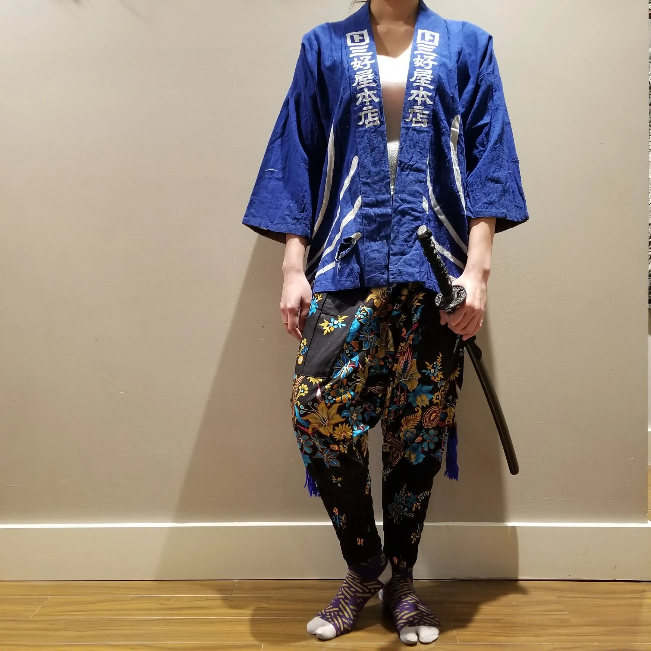 Minogame 蓑亀 Aizome Indigo Hanten Jacket