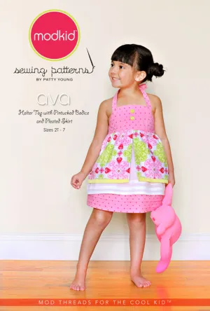 ModKid - Ava Halter Top with Pintucked Bodice and Pleated Skirt