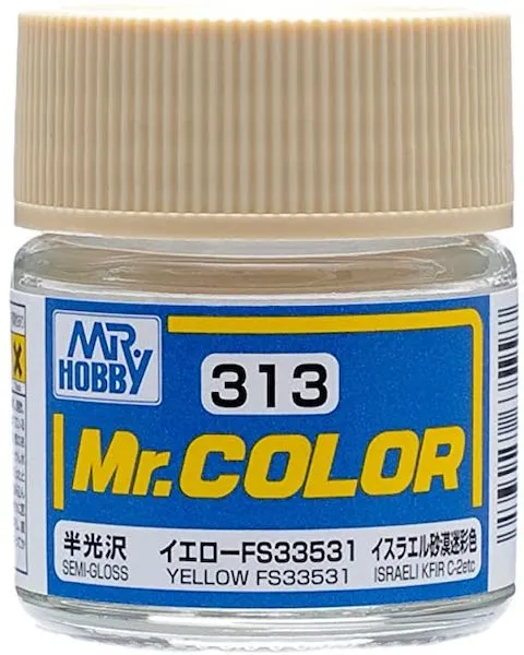 Mr Color C313 Yellow FS33531 Semi Gloss paint 10ml