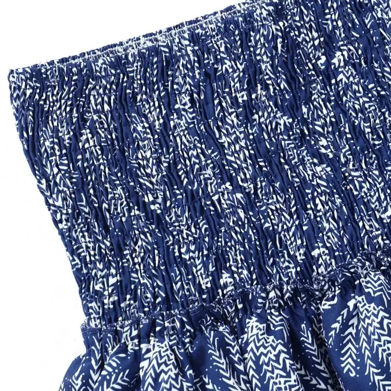 New Floral Pleated Short Skirt Vacation Boho Miniskirt Sexy Girl Y2k Skirts Mujer Ruffle Edge Printed Skirt Women Fashion New Floral Pleated Short Skirt Female