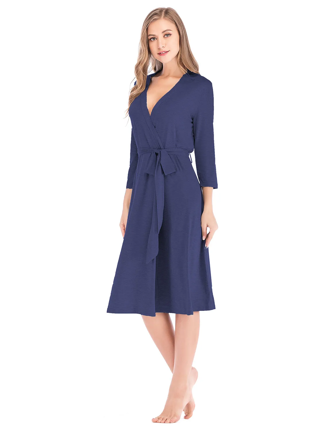 Plunge Tie-Front Dress