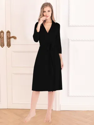 Plunge Tie-Front Dress