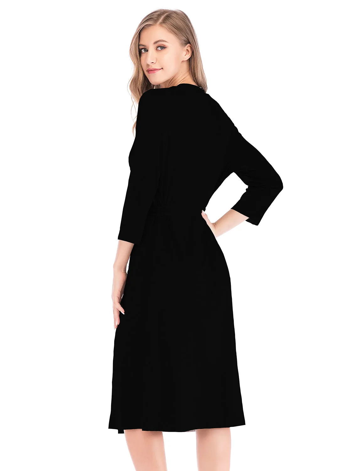 Plunge Tie-Front Dress