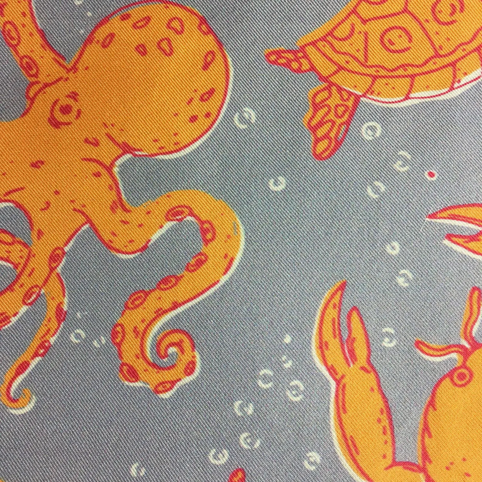 "OCTOPUS GARDEN" DIGITAL PRINT POCKET SQUARE
