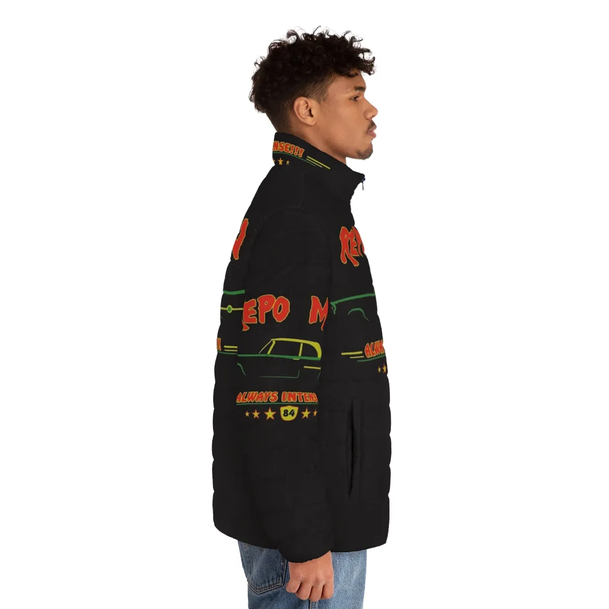 "Repo Man Cult Classic Movie Puffer Jacket - Always Intense"