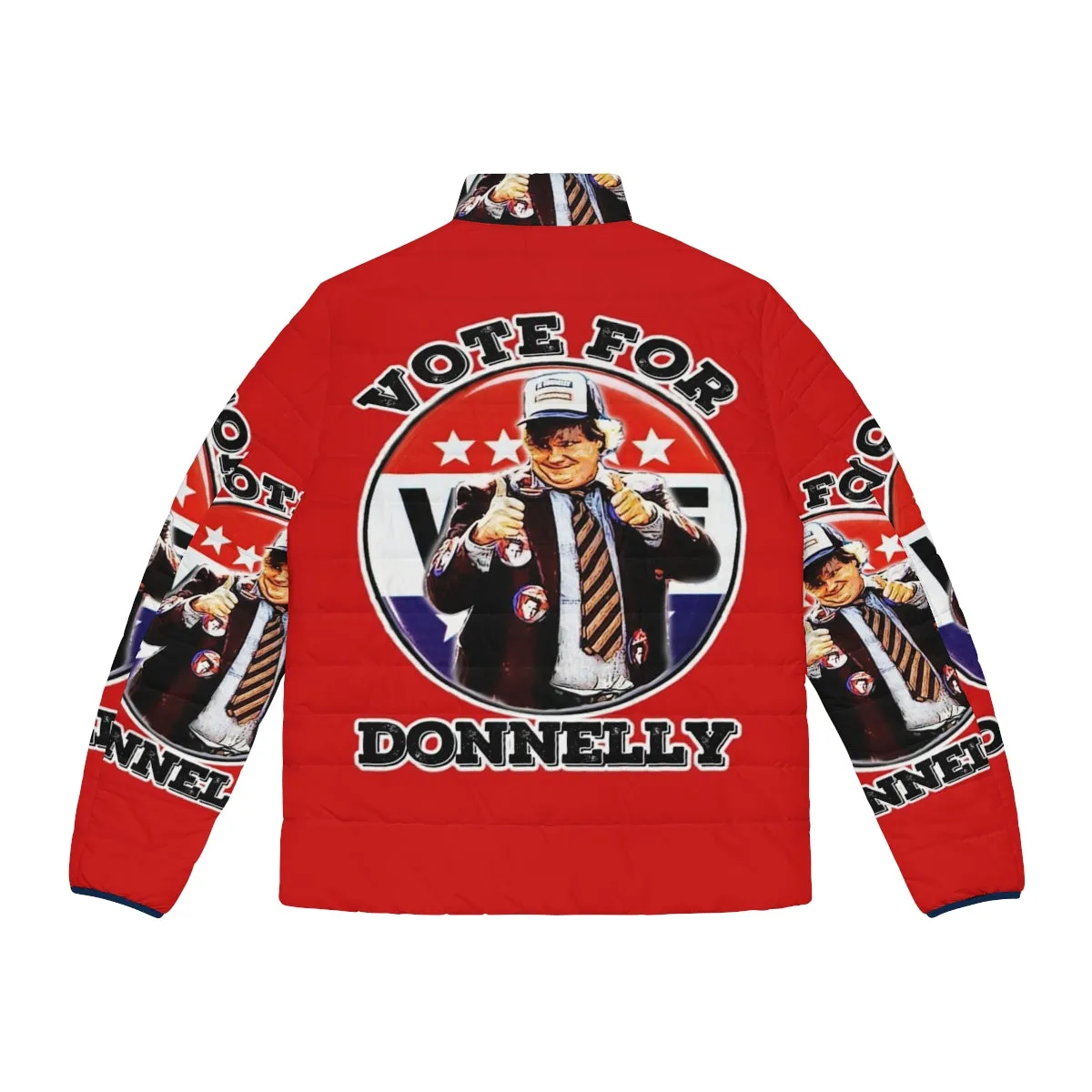 "Vote for Donnelly" Puffer Jacket: Iconic 90s Comedy Style