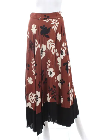 Racil 'Mara' Floral Printed Pleated Midi Skirt