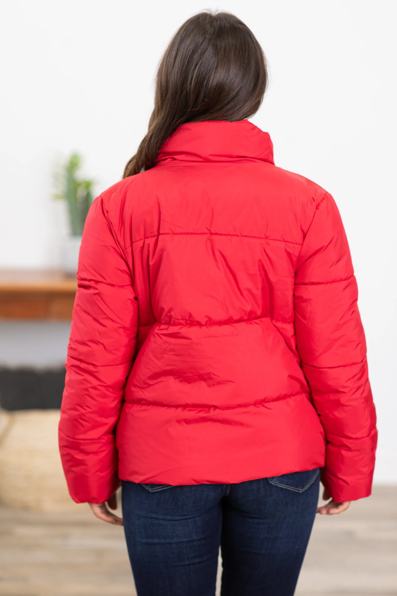 Red Puffer Jacket