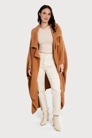 Regina Waffle Knit Oversized Jacket Kimono