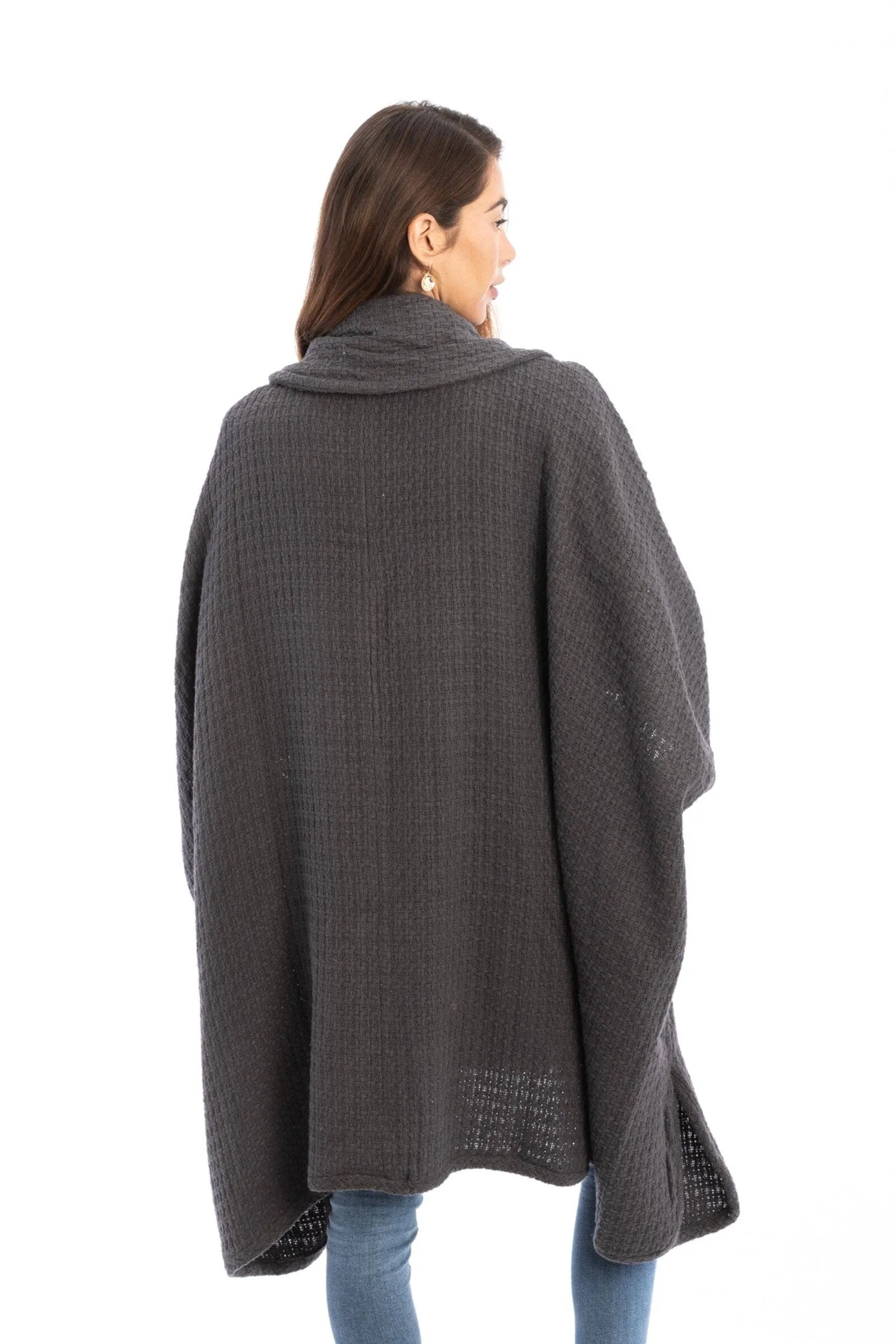 Regina Waffle Knit Oversized Jacket Kimono