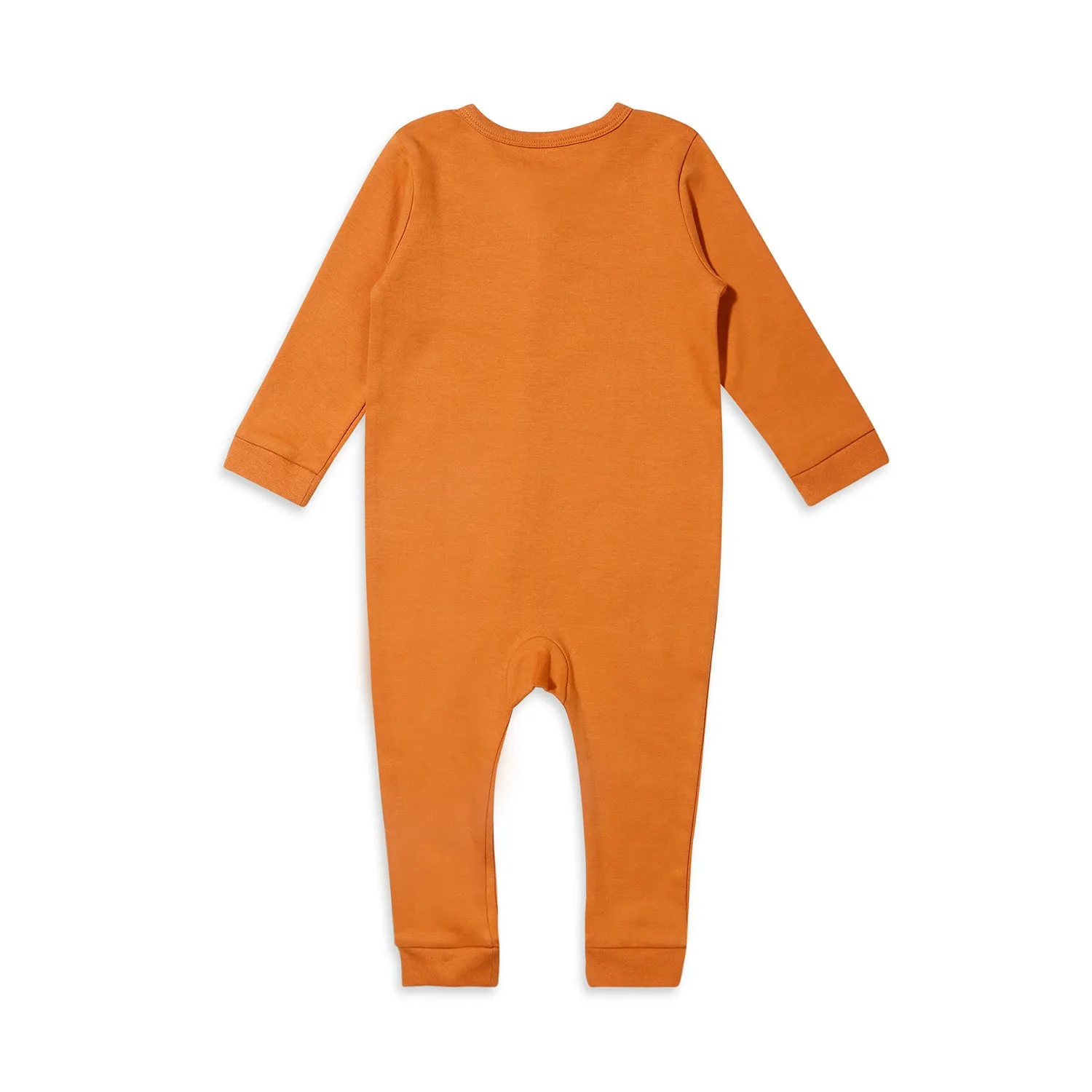 Romper With Lion Embroidery