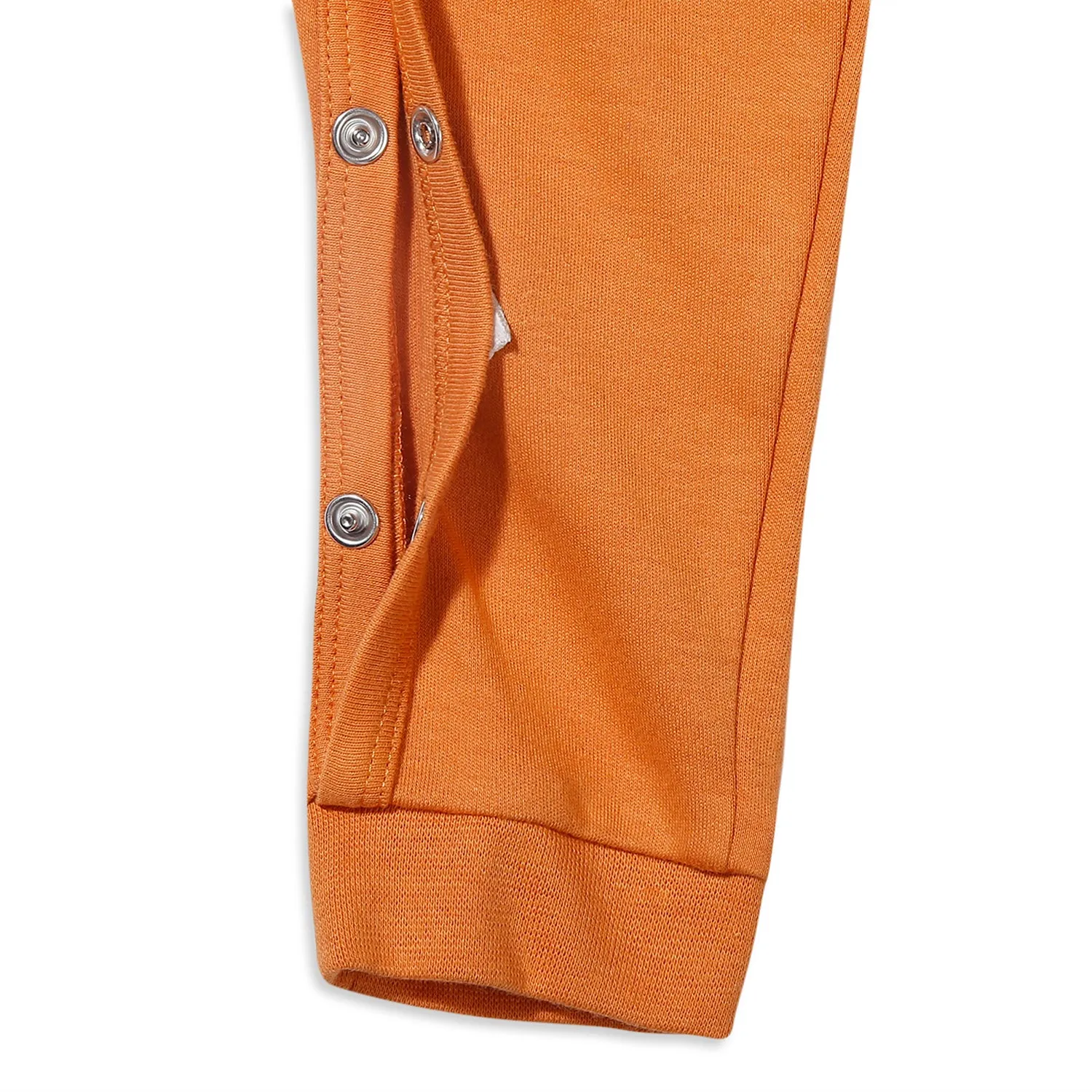 Romper With Lion Embroidery