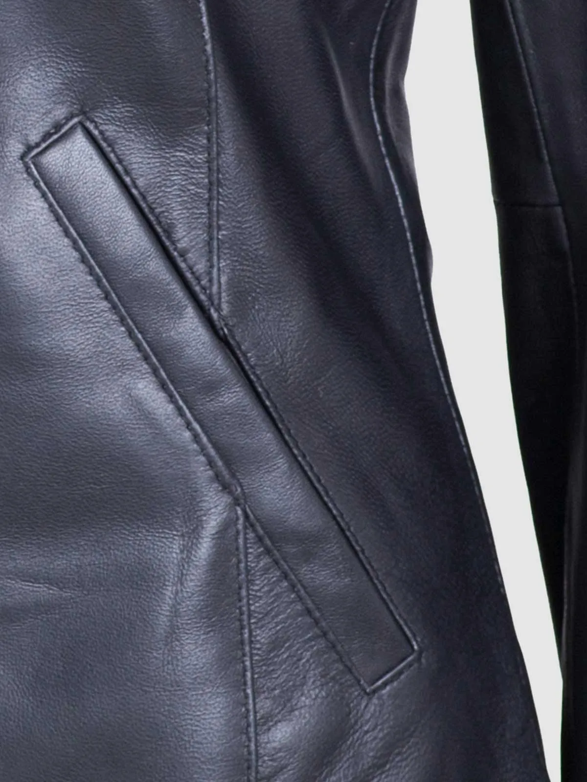 Round Neck Collarless Jacket