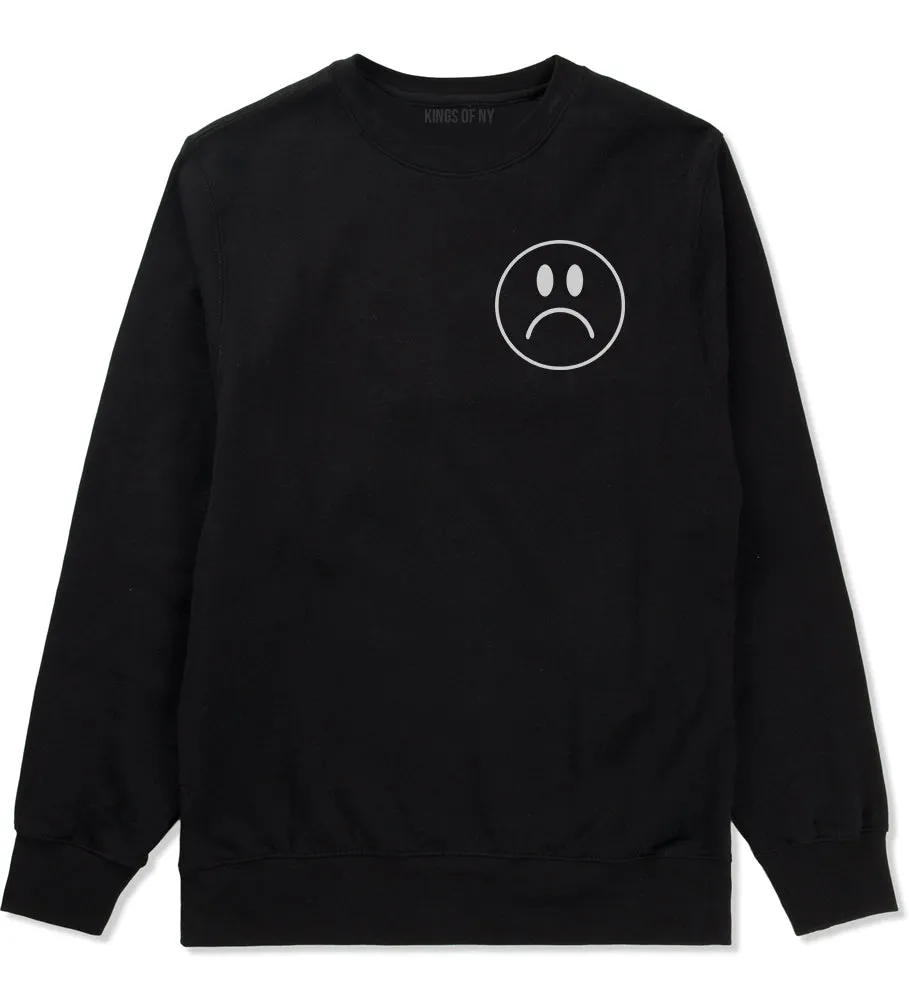 Sad Face Chest Mens Crewneck Sweatshirt