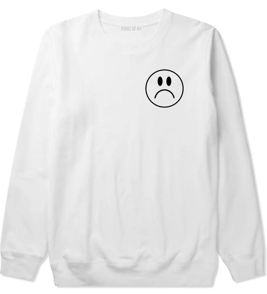 Sad Face Chest Mens Crewneck Sweatshirt