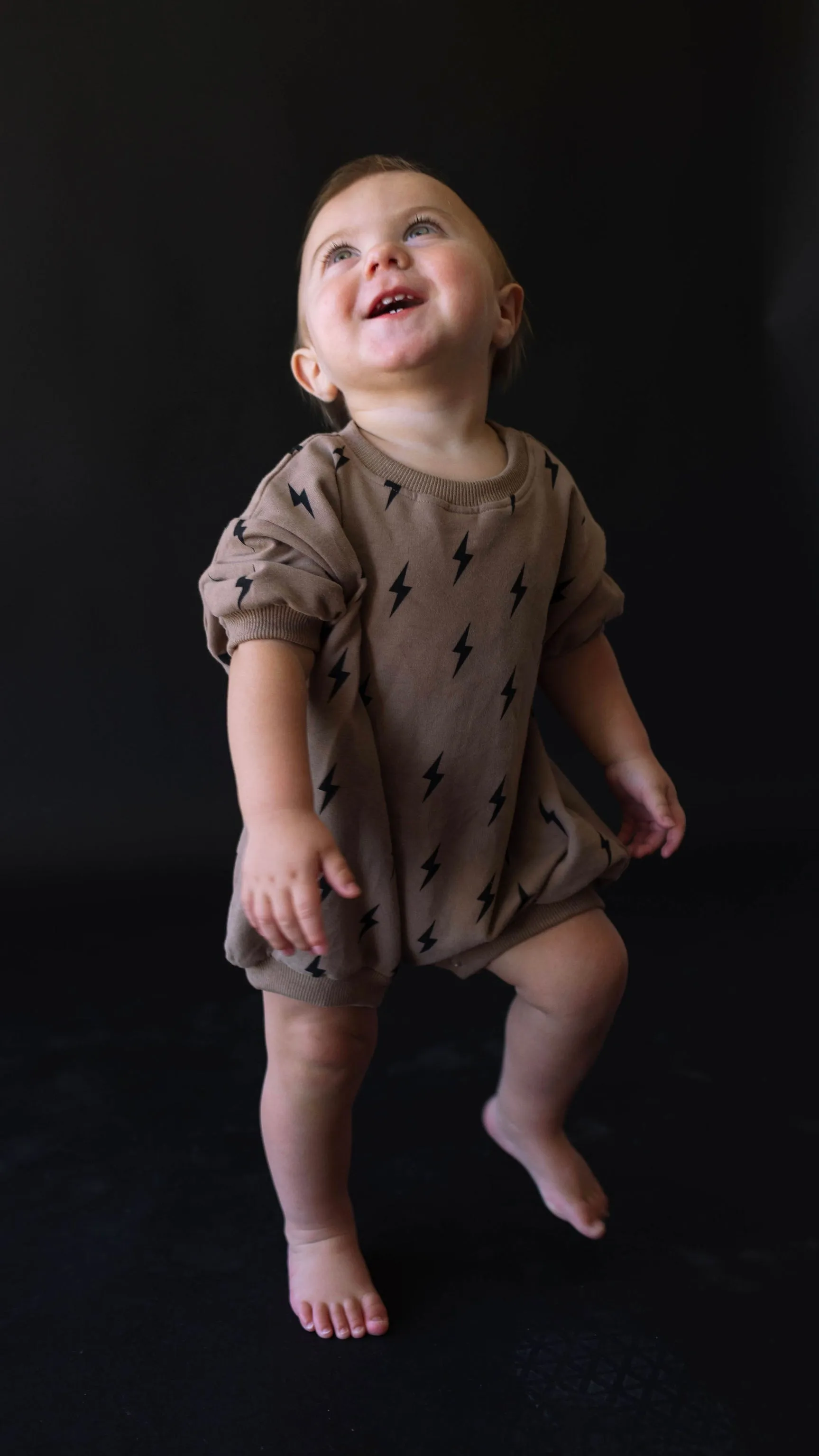 Short Sleeve Romper | Lightning Bolt