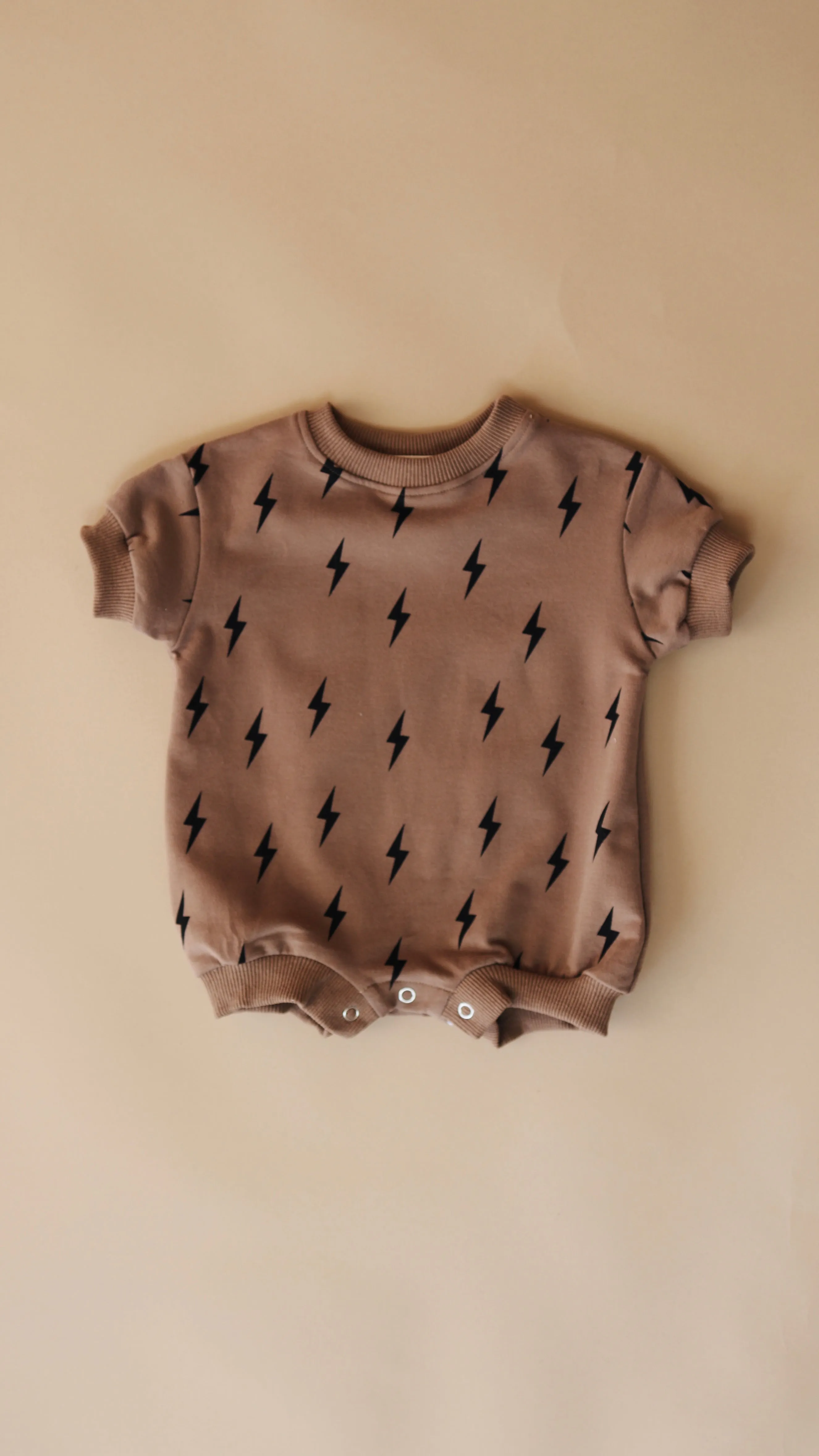 Short Sleeve Romper | Lightning Bolt
