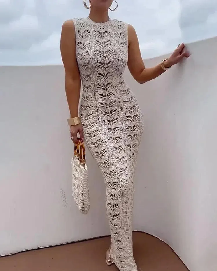 Sleeveless Knitted Dress