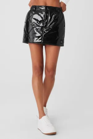 Snomoto Puffer Mini Skirt - Black