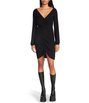 Sophie Ribbed Sweater Dress Black