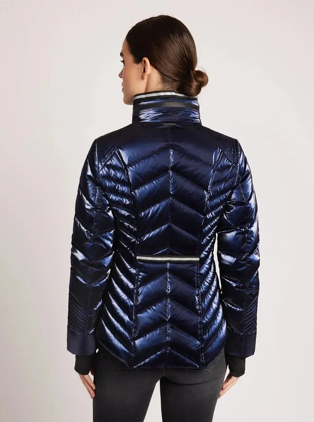 Super Hero Puffer with Reflective Trim  Dress Blues