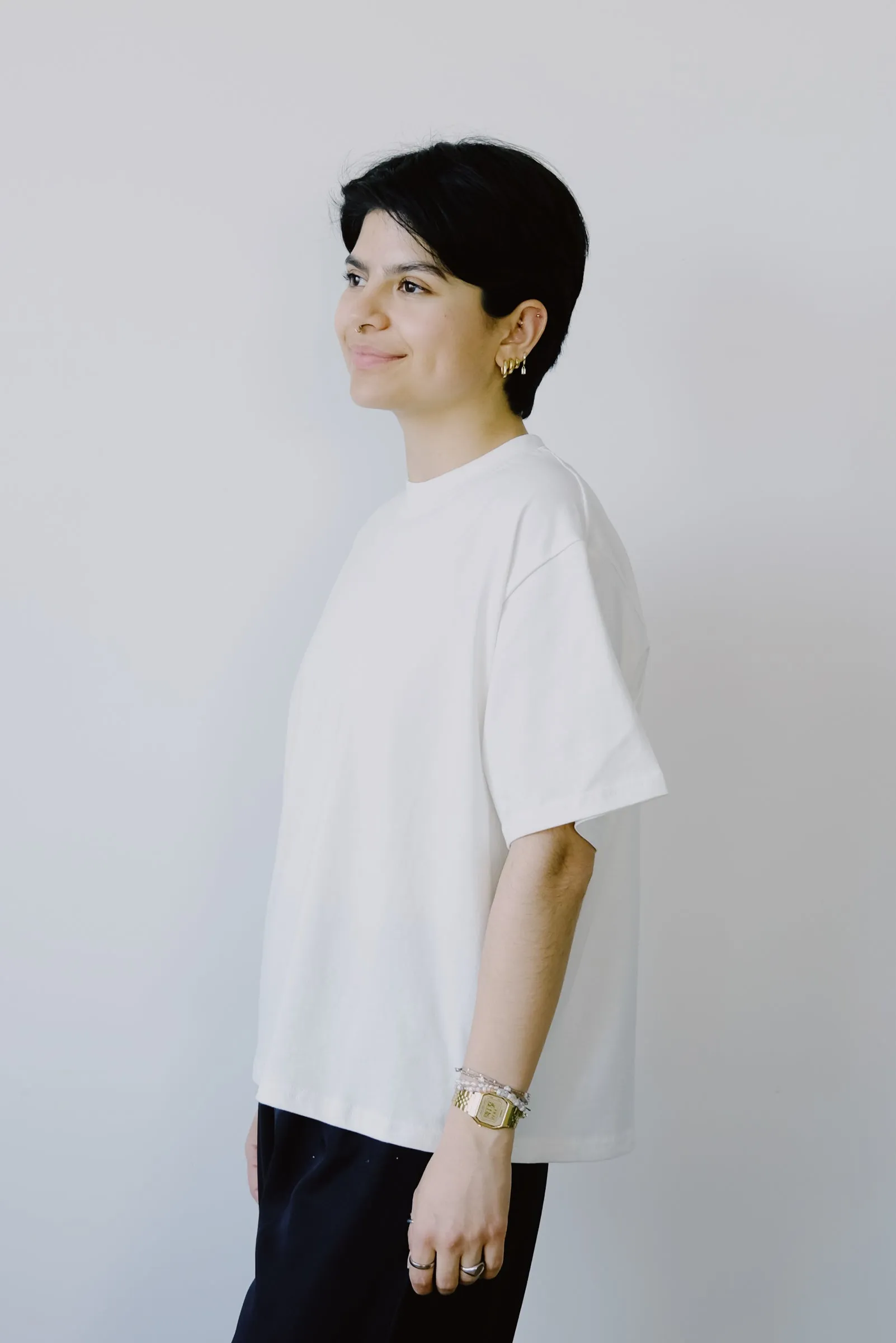 t-shirt - lisa - off white