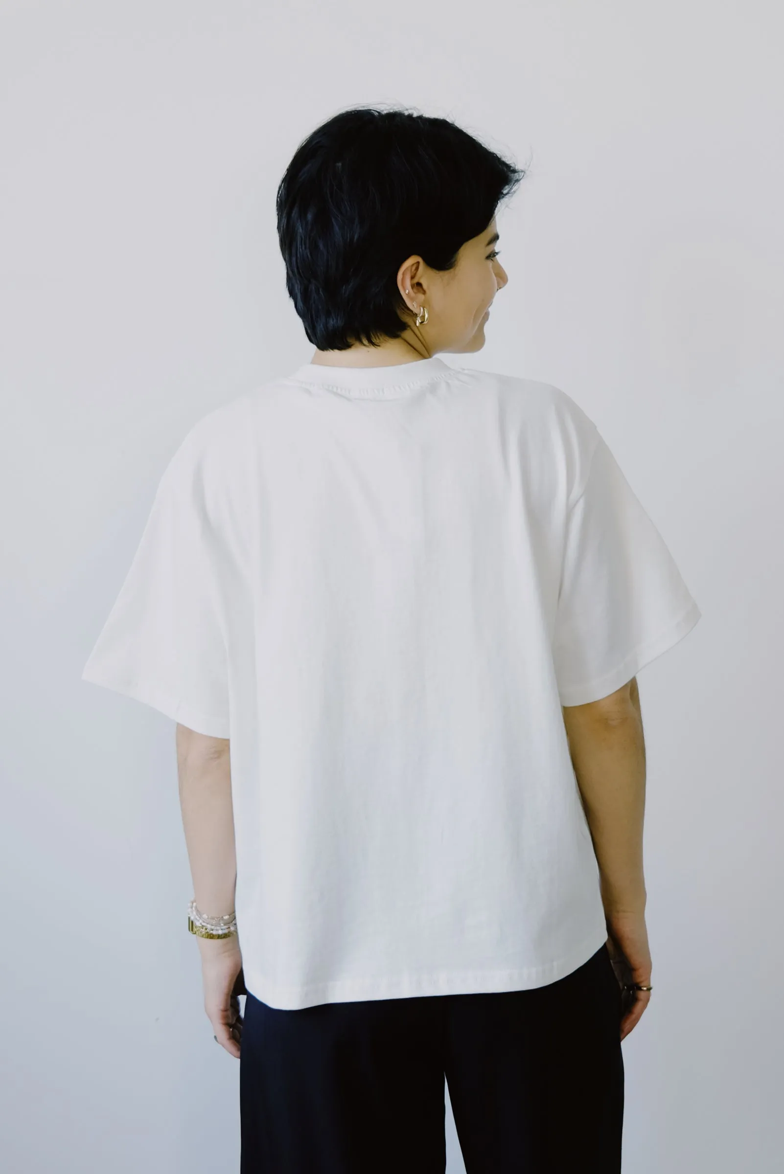 t-shirt - lisa - off white