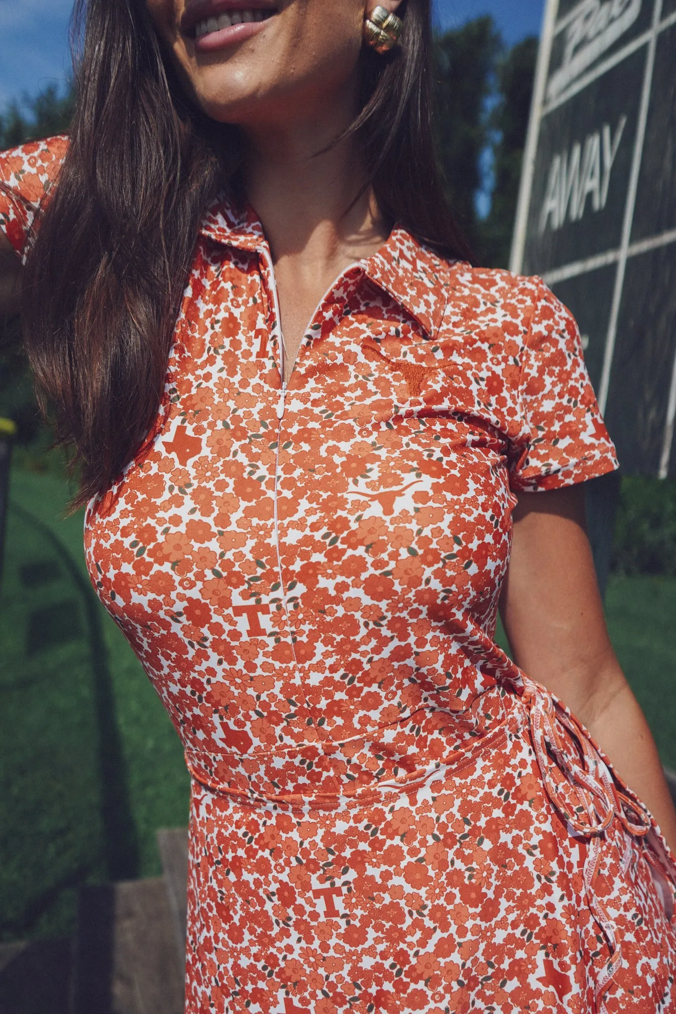 Tailgate Collection Ivy Dress - Texas Micro Poppy