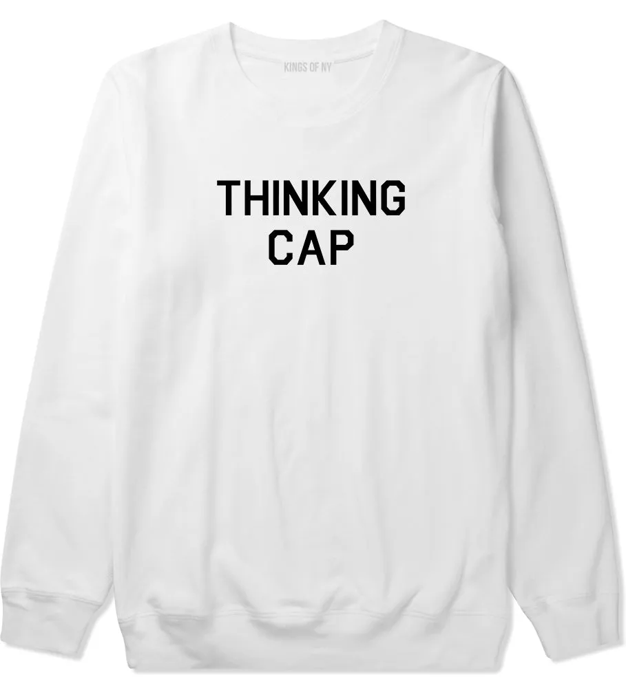 Thinking Cap Funny Nerd Mens Crewneck Sweatshirt