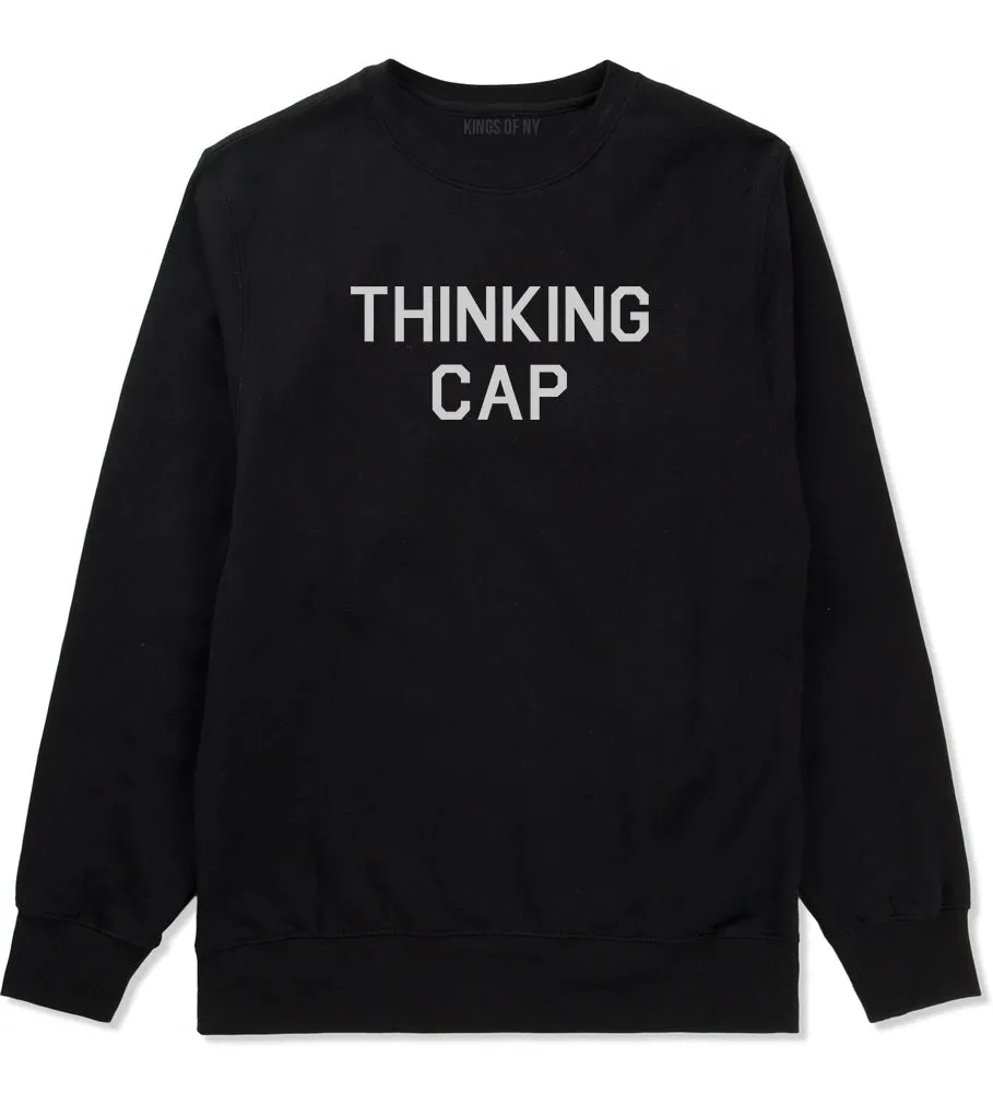 Thinking Cap Funny Nerd Mens Crewneck Sweatshirt