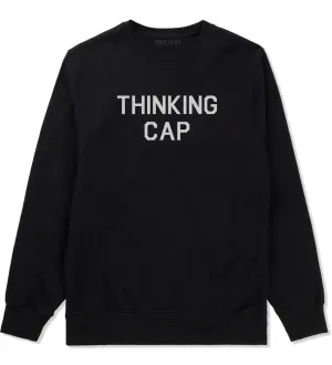Thinking Cap Funny Nerd Mens Crewneck Sweatshirt