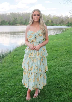 Tie It Up Bow Detail Midi Dress