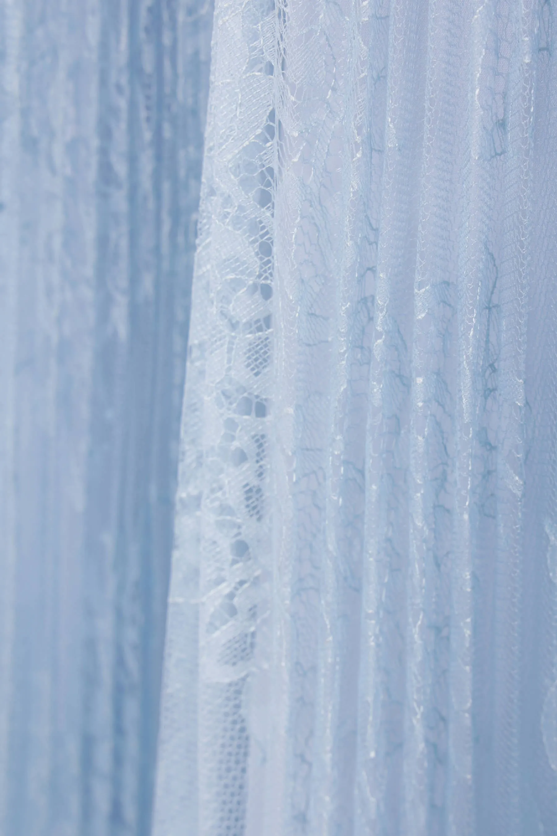 Tulle Lace Pleated Skirt