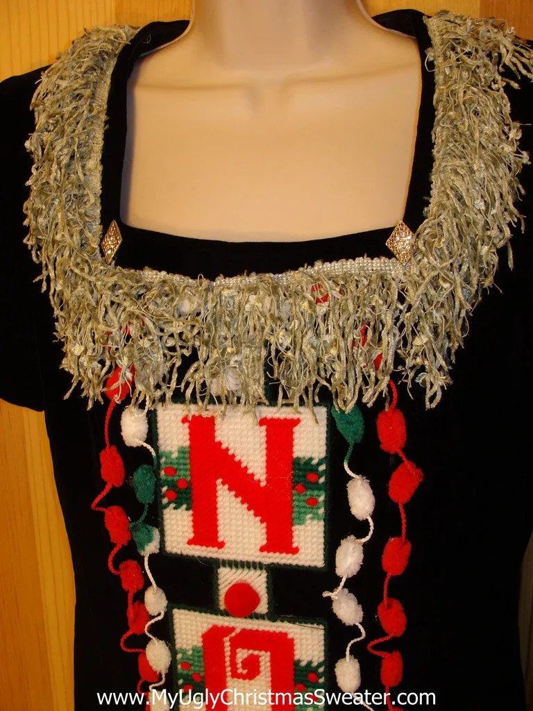 Ugly Christmas Sweater Party Tacky Dress (d22)