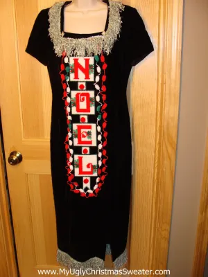 Ugly Christmas Sweater Party Tacky Dress (d22)