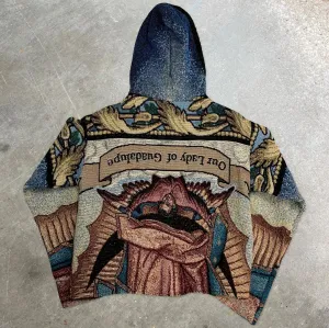 Vintage Print Cozy Street Hoodie