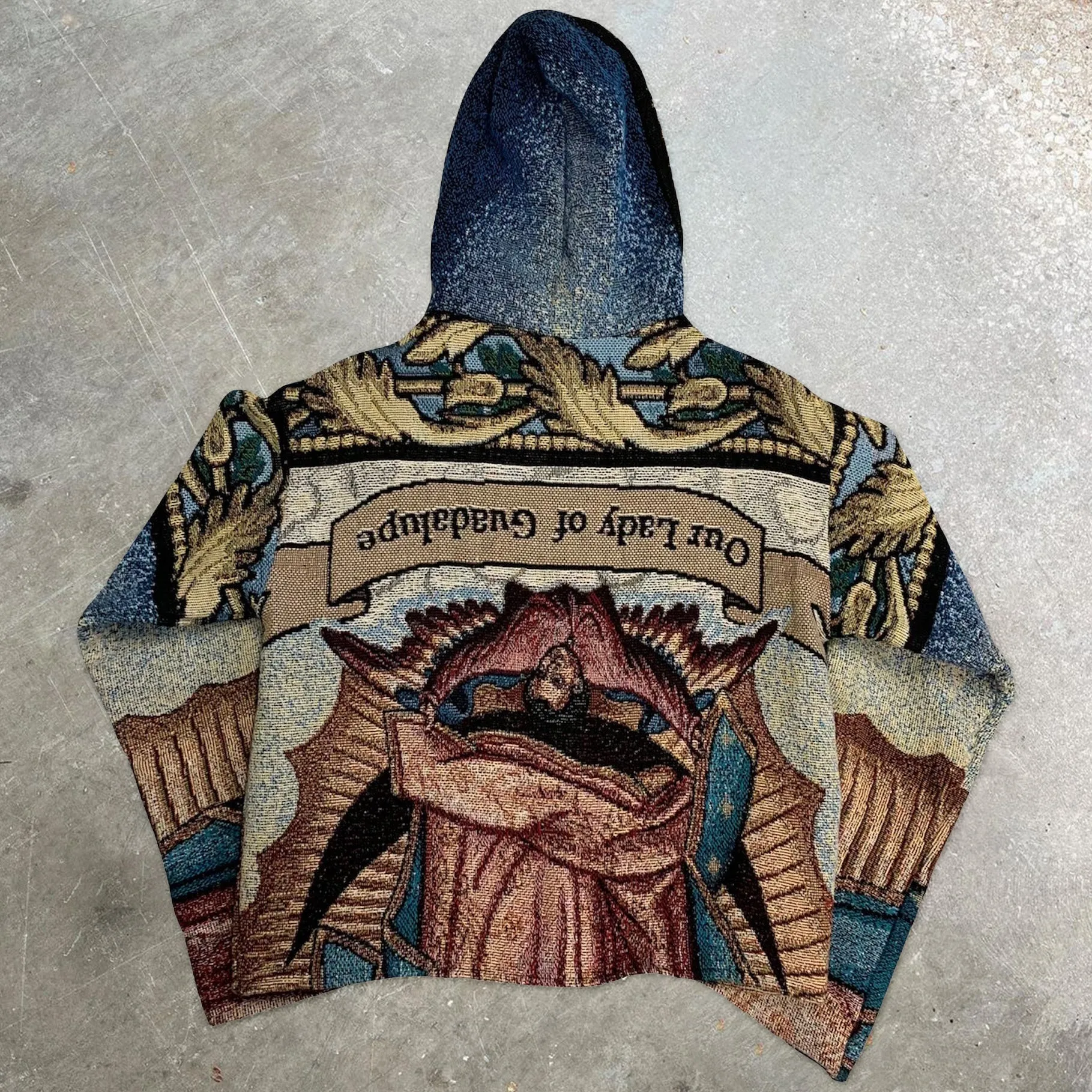 Vintage Print Cozy Street Hoodie