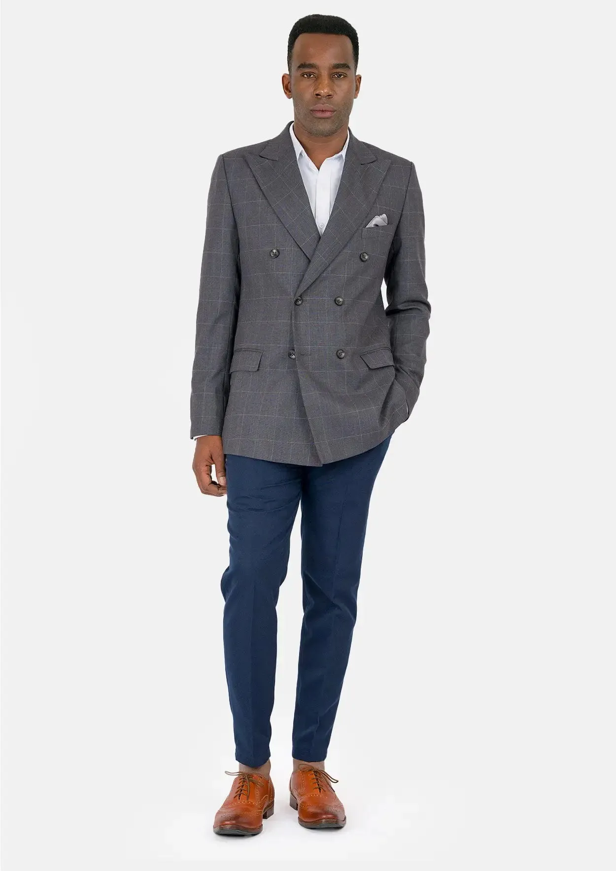 Waverly Dark Grey Windowpane Jacket